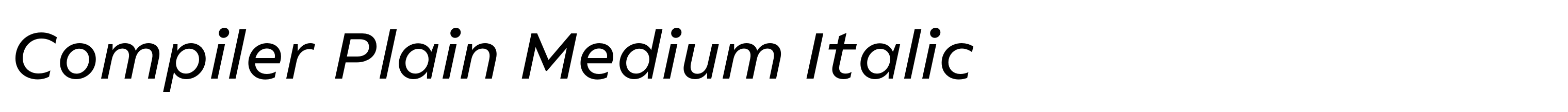 Compiler Plain Medium Italic